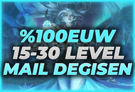 ⭐[%100EUW] 15-30 LEVEL MAİL DEĞİŞEN HESAP!⭐