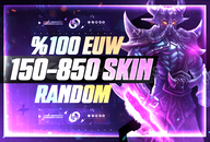 %100 150-850 Skin LoL Random Hesap