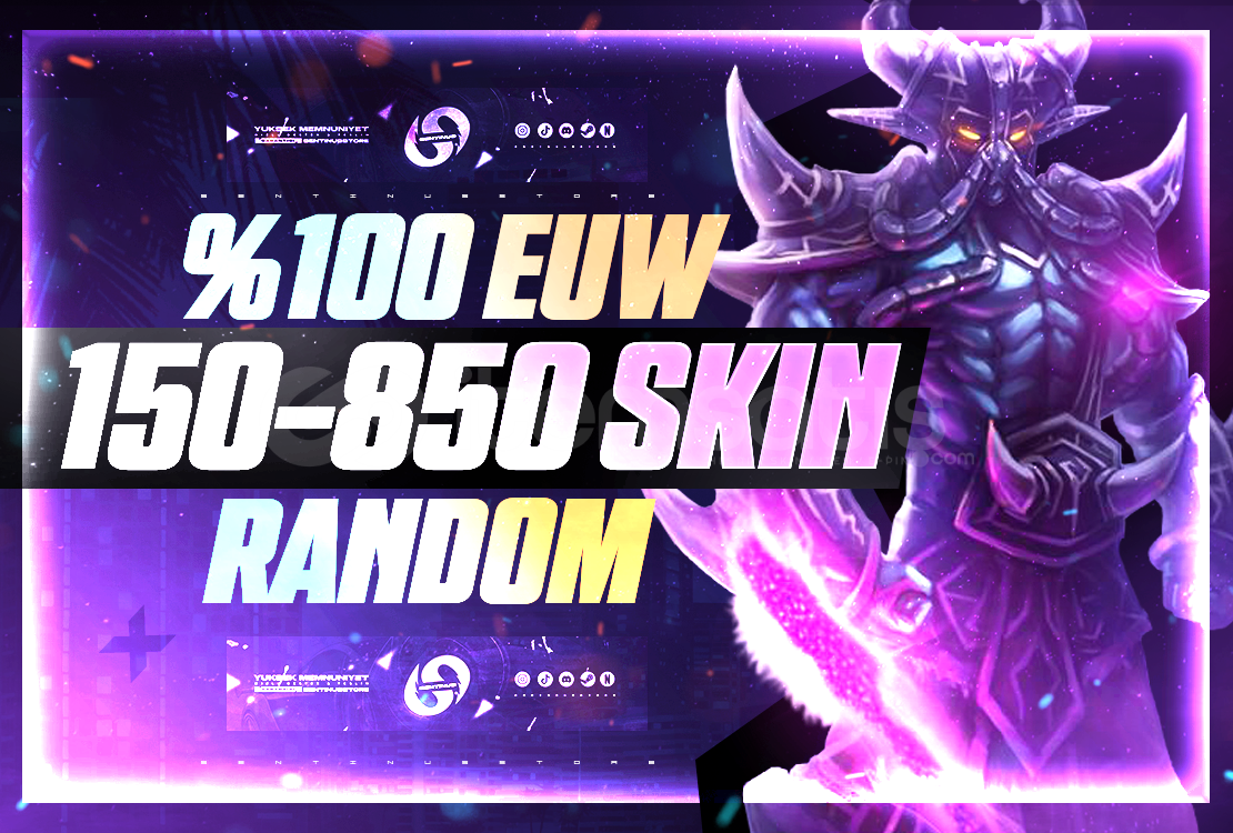 %100 150-850 Skin LoL Random Hesap %100 150-850 Skin LoL Random Hesap