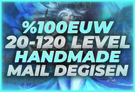 ⭐[%100EUW] 20-120 LEVEL MAİL DEĞİŞEN HESAP!⭐