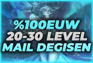 ⭐[%100EUW] 20-30 LEVEL MAİL DEĞİŞEN HESAP!⭐