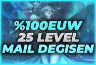 ⭐[%100EUW] +25 LEVEL HANDMADE MAİL DEĞİŞEN!⭐