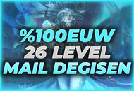 ⭐[%100EUW] +26 LEVEL HANDMADE MAİL DEĞİŞEN⭐