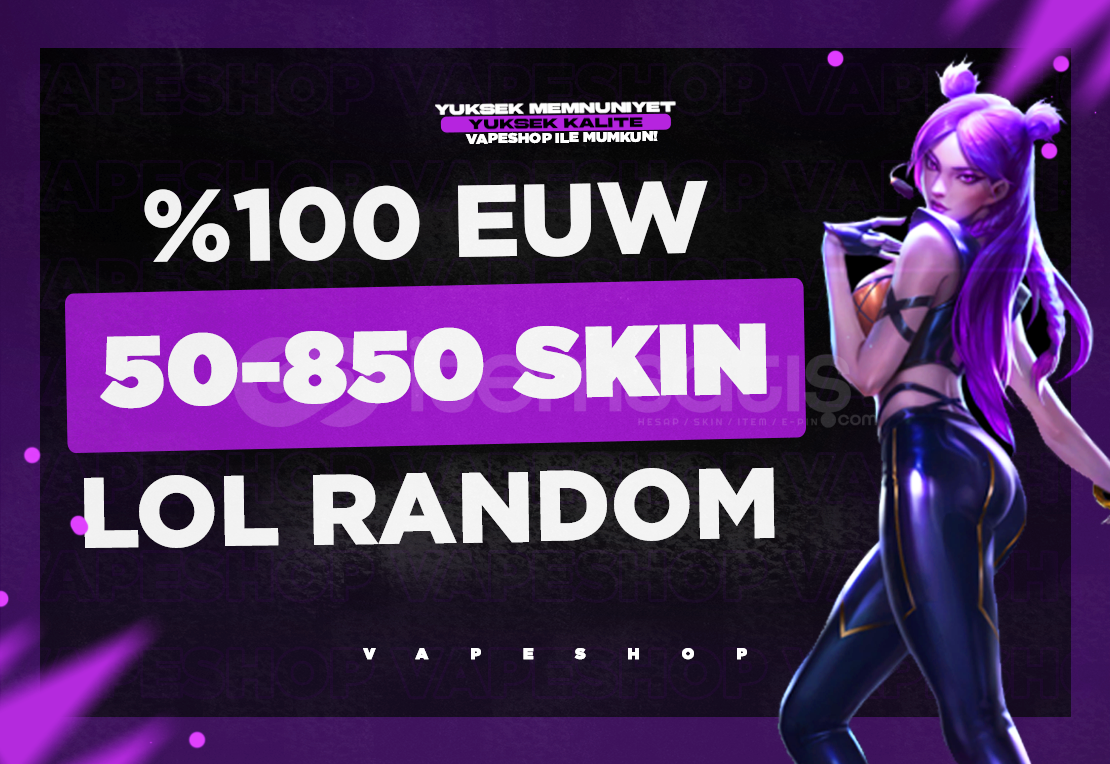 ⭐%100EUW 50-850 SKIN LOL RANDOM HESAP ⭐ ⭐%100EUW 50-850 SKIN LOL RANDOM HESAP ⭐