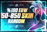 %100 50-850 Skin LoL Random Hesap