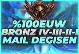 ⭐[%100EUW] BRONZ ELO MAİL DEĞİŞEN HESAP⭐