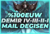 ⭐[%100EUW] DEMİR ELO MAİL DEĞİŞEN HESAP⭐