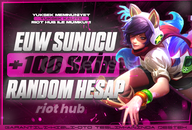 ⚡ %100EUW | LoL 100-850 Skin Random Hesap