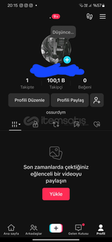 TİKTOK 100K TAKIPÇILI DEĞERLI NICKLI HESAP!