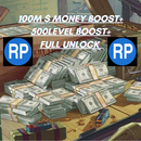 100M+500LEVEL BOOST+FULL UNLOCK GTAOnlineLegacy