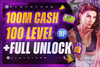 100M Cash + 100 Level + FULL Unlock |GTA Online