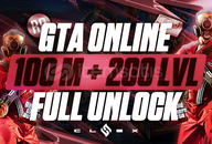 ✨100M Cash + 200 Level + Full Unlock | GTA✨