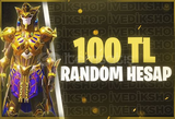 ⭐100TL⭐PUBG MOBİLE RANDOM HESAP⭐