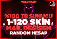 ⭐%100TR 1-120 SKİN Ranked Ready MAIL DEĞİŞEN⭐