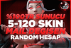 ⭐%100TR 5-120 SKİN Ranked Ready MAIL DEĞİŞEN⭐