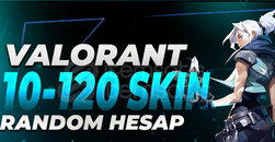 ⭐10-120 SKIN GARANTILI VALORANT HESAP
