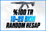 ⭐ %100TR 10-20 SKİN GARANTİLİ RANDOM⭐