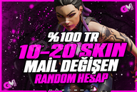 ✨%100TR | 10-20 SKİN MAİL DEĞİŞEN HESAPLAR✨