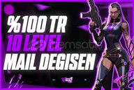 ⭐[%100TR] 10 Level Mailli Random | Valorant