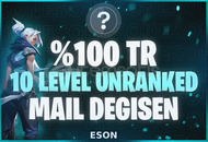 ⭐%100TR 10 LVL FRESH MAİL DEĞİŞEN⭐