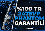 ⭐ %100TR 2475VP Phantom Garantili Random Hesap⭐