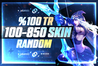 %100TR 100-850 Skin LoL Random Hesap