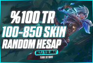 ⭐%100TR / 100-850 Skin Random / Oto ~ Garanti⭐