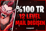 ⭐[%100TR] 12 LEVEL MAİL DEĞİŞEN HESAP