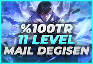 ⭐[%100TR] 11 LEVEL MAİL DEĞİŞEN HESAP!⭐
