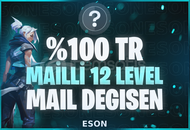 ⭐%100TR 12 LVL + FRESH MAİLLİ HERŞEY DEĞİŞEN