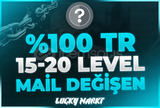 ⭐%100TR 15-20 LEVEL MAİL DEĞİŞEN
