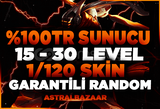 %100TR | 15-30LVL | MAİL DEĞİŞEN | 1-120 SKİN 