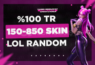 ⭐%100TR 150-850 SKIN LOL RANDOM HESAP ⭐