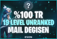⭐%100TR 19 LVL FRESH MAİL DEĞİŞEN⭐