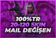 ⭐[MAİL DEĞİŞEN] %100TR 20-120 SKİN HESAP⭐