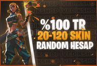 ⭐%100TR 20-120 SKİN GARANTİLİ RANDOM⭐