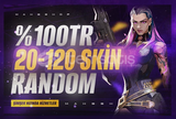 ⭐[%100TR] 20-120 Skin Garantili Random Hesap⭐