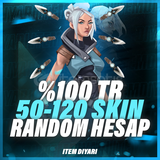 ⭐%100TR 50-120 SKİN RANDOM HESAP⭐