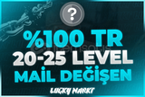 ⭐%100TR 20-25 LEVEL MAİL DEĞİŞEN
