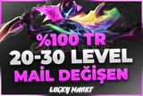 ⭐%100TR 20-30 LEVEL MAİL DEĞİŞEN