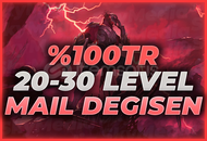 ⭐[%100TR] 20-30 LEVEL MAİL DEĞİŞEN HESAP!⭐