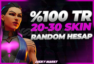 ⭐ %100TR 20-30 SKİN RANDOM HESAP