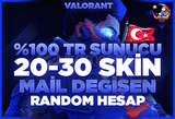⭐%100TR 20-30 SKİN Ranked Ready MAIL DEĞİŞEN⭐
