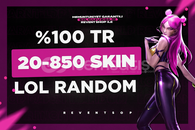 ⭐%100TR 20-850 SKIN LOL RANDOM HESAP ⭐