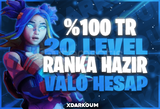 ⭐%100TR 20 LVL+RANKED READY MAİL DEĞİŞEN