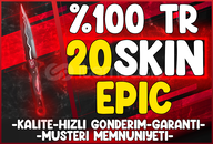 ❤️%100TR 20 Skin [EFSANEVİ HESAP]⭐