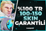 ⭐ %100TR 100-150 Skin Garantili Random Hesap ⭐