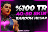 ⭐ %100TR 40-50 SKİN RANDOM HESAP