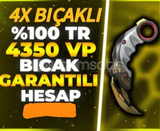 ⭐️[%100TR] 4350+ VP BIÇAK GARANTİLİ RANDOM⭐