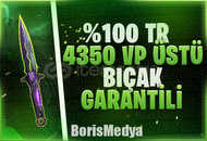 ⭐[%100TR] 4350 VP BIÇAK GARANTİLİ RANDOM HESAP✨